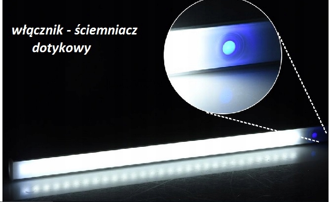 OSWIETLENIE LED PODSZAFKOWE 60 CM DOTYK SLIM Marka inna