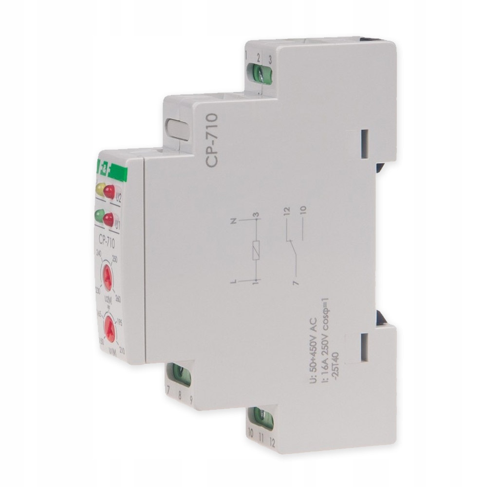 

F&f Przekaźnik Kontroli Napięcia 1P 16A CP-710
