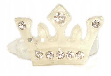 

Spinki Mini Korony Na Spince Cyrkonie * kol. Biały