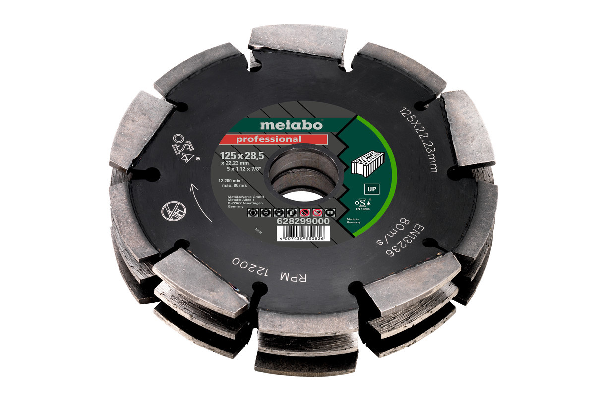 Metabo Tarcza Diamentowa Potrójna Zespolona Do Bruzdownicy 125x28,5x22,23mm