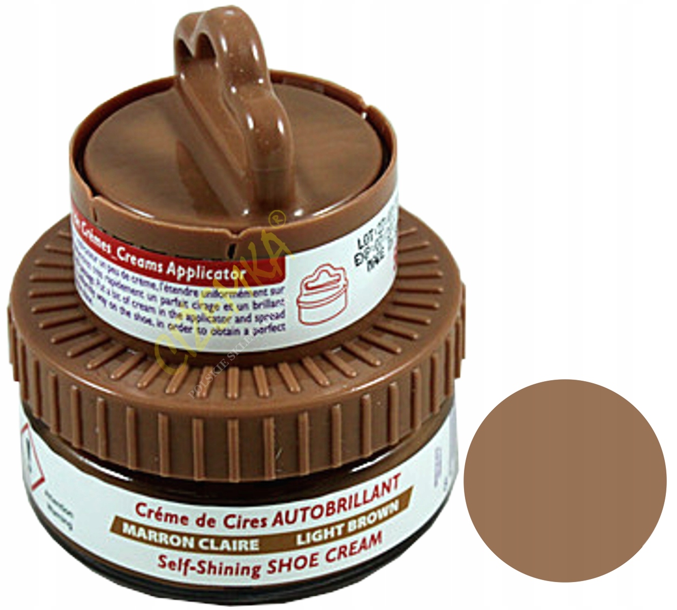 PALC PASTA KREM WOSKOWY SKÓR BUTÓW BRĄZOWY JASNY