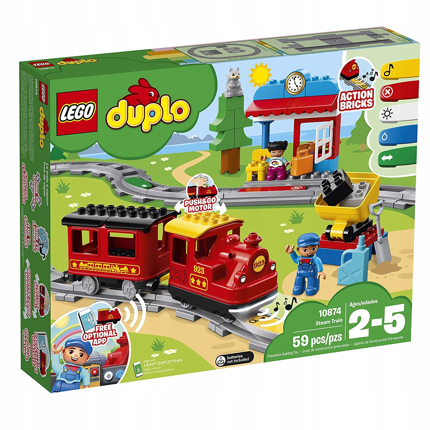 

Lego Duplo Pociąg Parowy 10874
