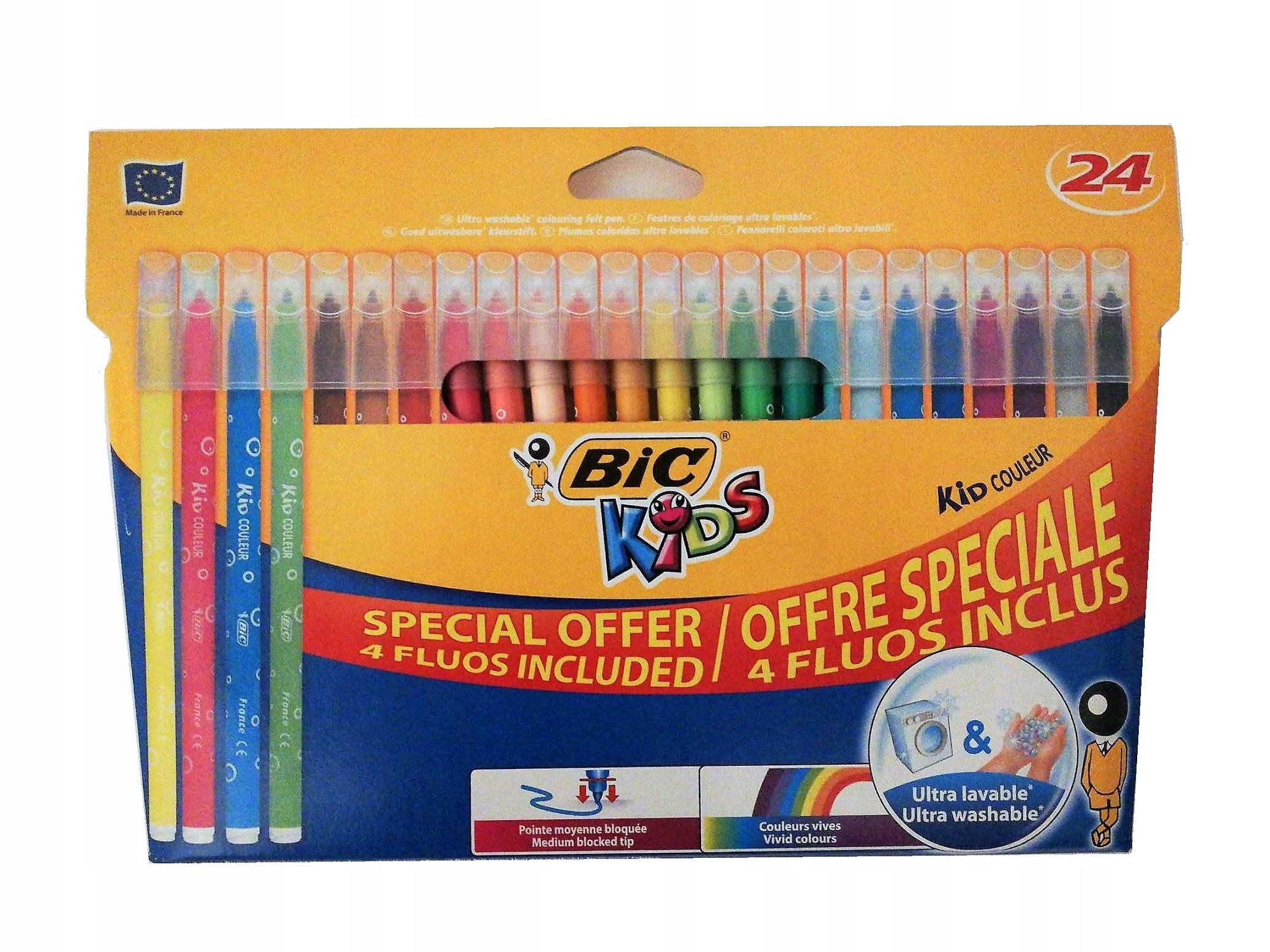 KID COULEUR FLUO flamastry BIC 24 kol. 6320