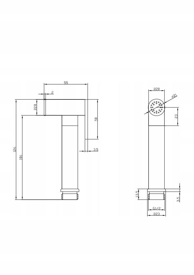 BIDETTA2-RBL Rączka prysznicowa,Omnires EAN (GTIN) 5902539825527