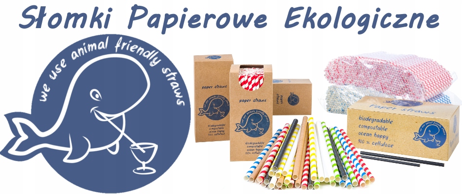 Papierowe Słomki Rurki Do Napojów 6/205mm 250szt Producent GSG24