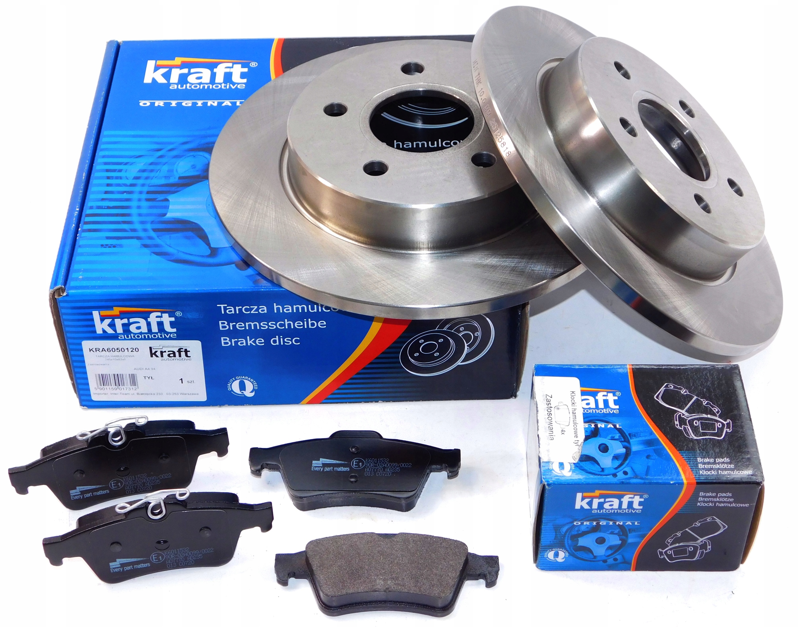 Kraft Automotive 6052206 Диск тормозной