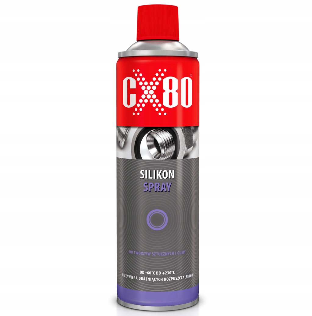 

CX80 Silikon Spray Bezbarwny Do Gumy Plastiku 0,5L