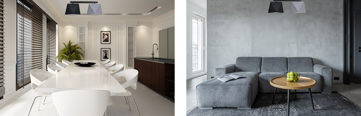 LAMPA WISZĄCA SUFITOWA ŻYRANDOL PLAFON DIAMENT LED Kształt kwadratowy