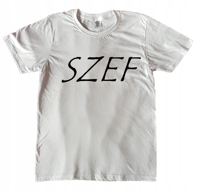 

Koszulka Męska Napis Szef Rozmiar 3XL