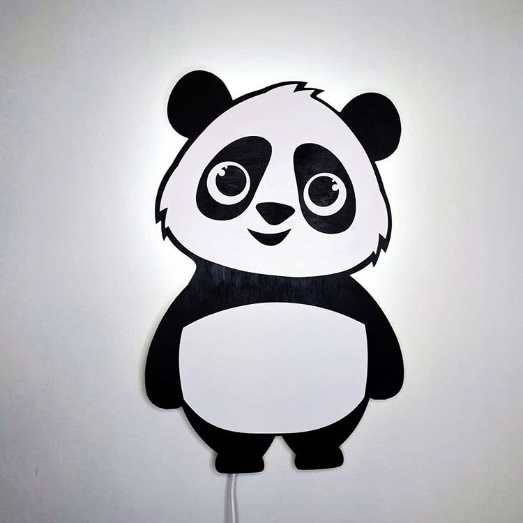 Lampka nocna LED drewniana dla dzieci PANDA, lampka PANDA EAN (GTIN) 7652230691010