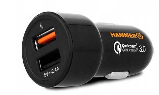 

Ładowarka Hammer Car Express Charger3.0 2xUSB 2.4A