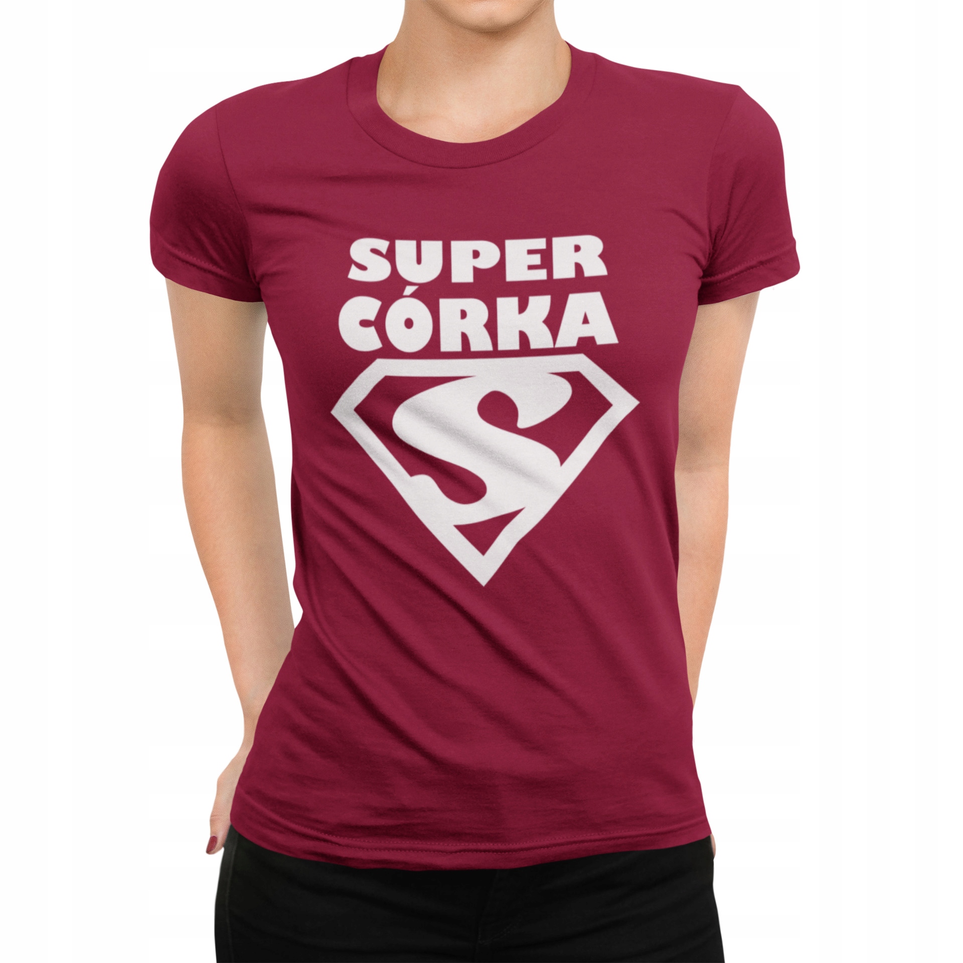 

Damska Koszulka Dla Córki Super Córka Dziecko Hit