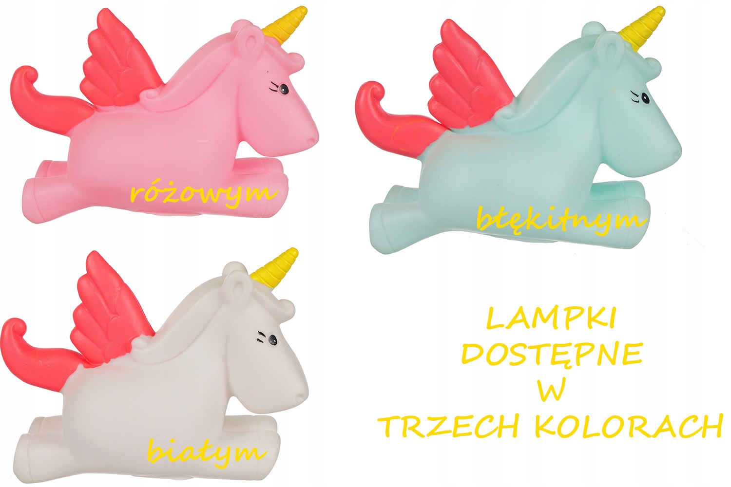 LAMPKA NOCNA JEDNOROŻEC UNICORN 17CM E0754 EMAJ Kod producenta E0754