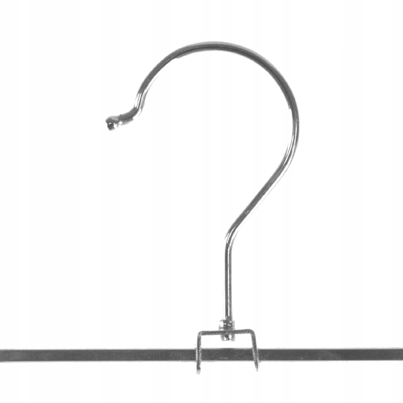 WIESZAKI METALOWE KLAMROWE KLIPSY NA SPODNIE SPÓDNICE 5szt. - 30cm Szerokość produktu 30 cm