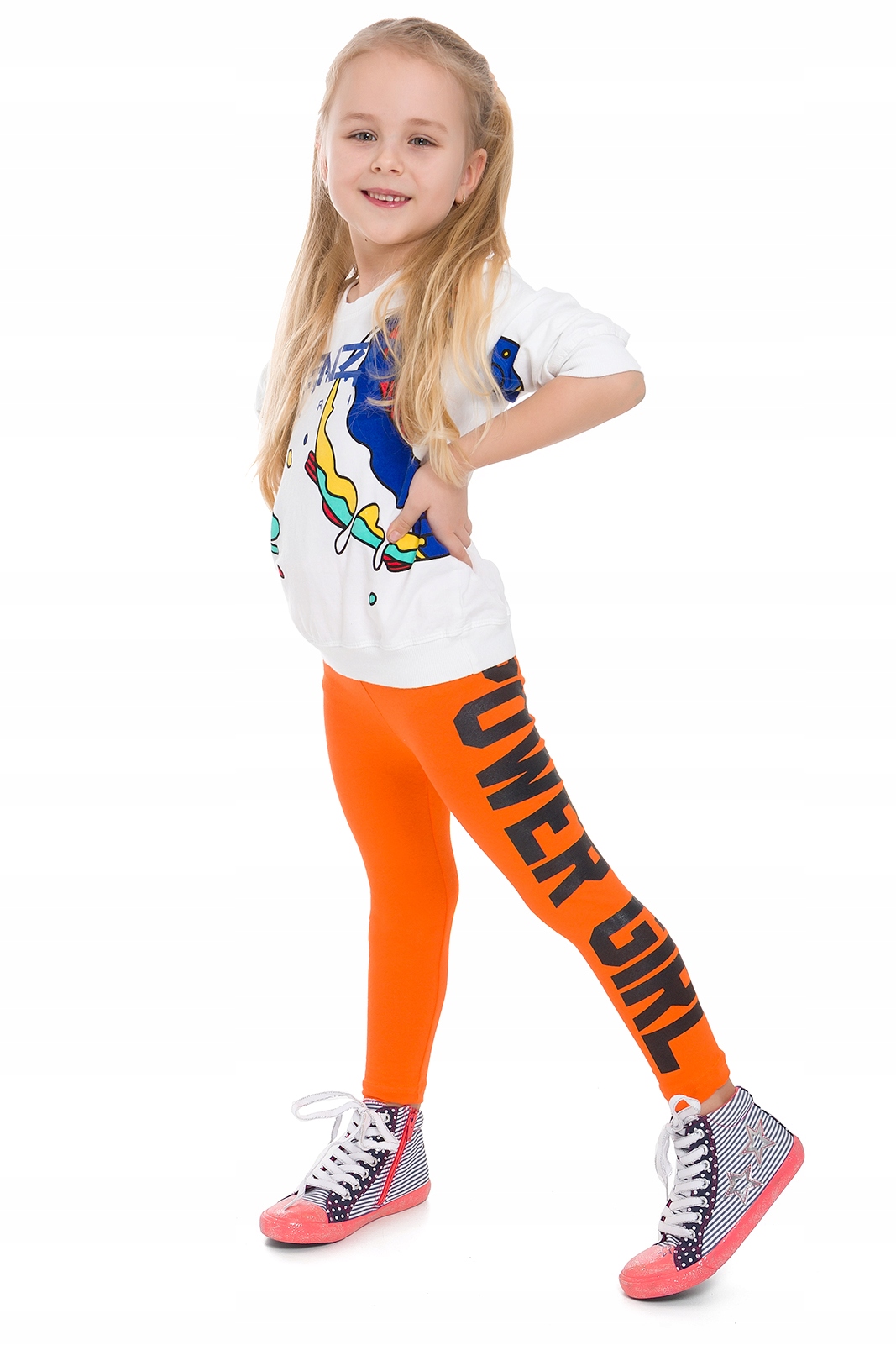 

Legginsy Dziecko Bawełna Długie Getry Nadruk Chpwg