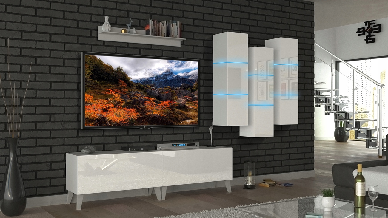 Meblościanka Zestaw Meble Ścianka Salon RTV N45 EAN (GTIN) 9145523963447