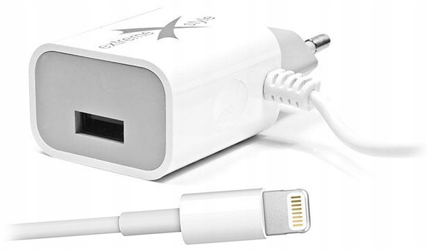 

Ładowarka sieciowa 240V Usb +iPhone Lightning 2.4A