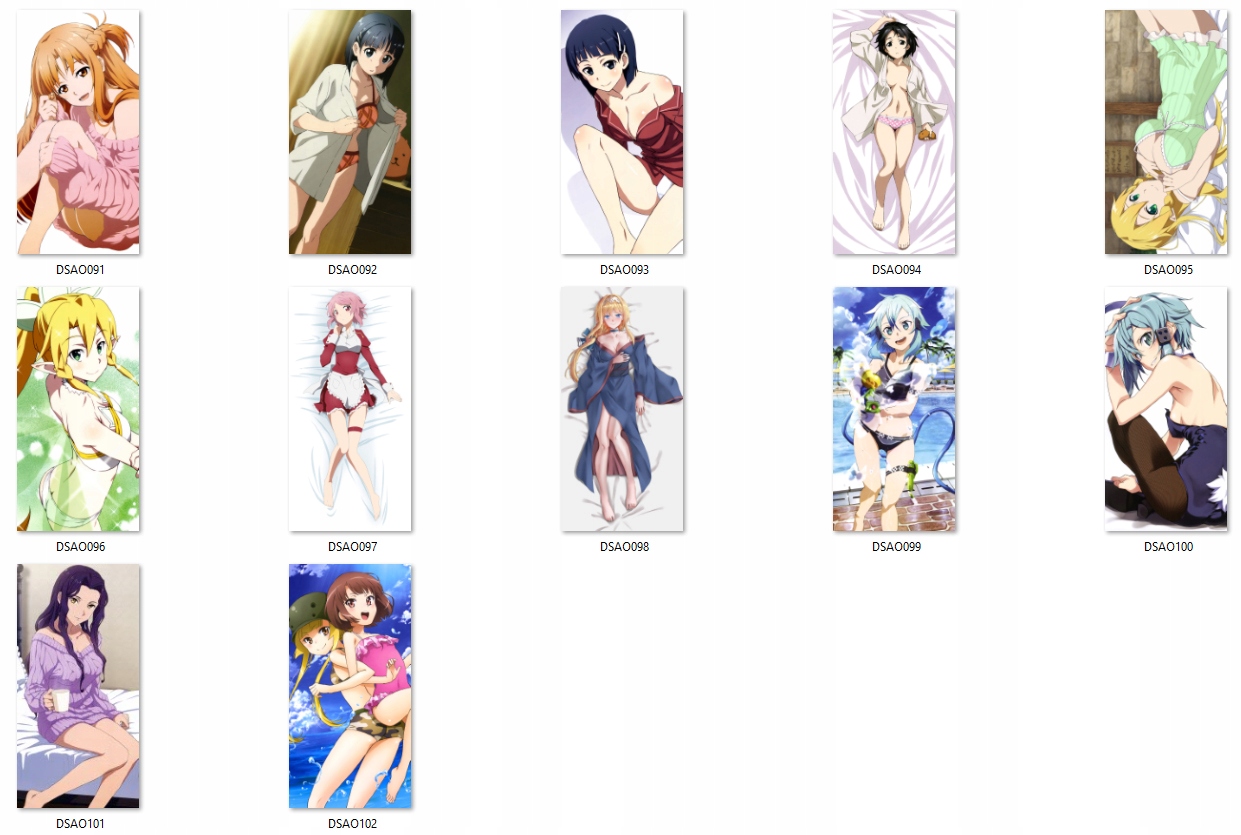 Dwustronna Dakimakura Manga Anime Sword Art Online EAN (GTIN) 5903819947144