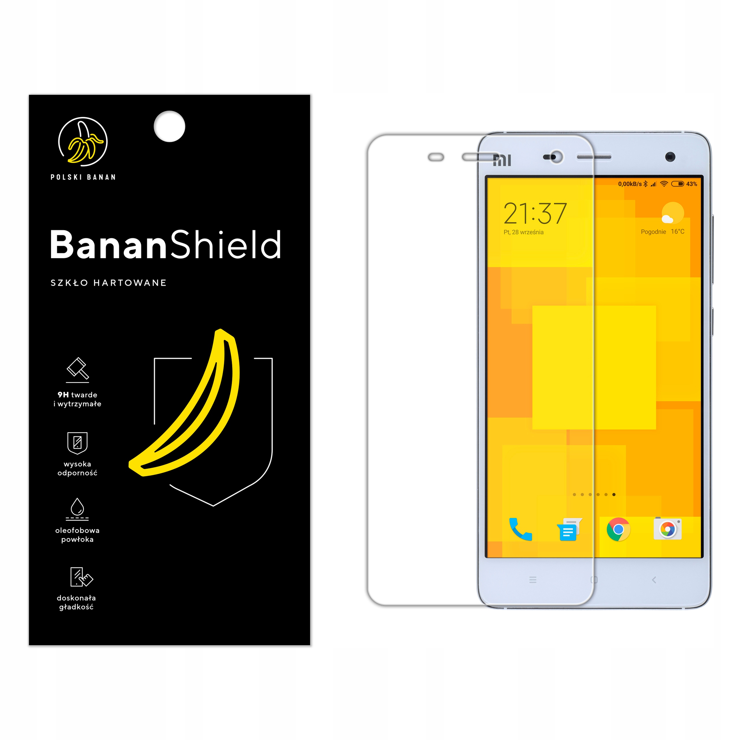

Szkło Hartowane Polski Banan 9H do Xiaomi Mi 4