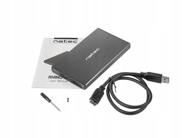 

Obudowa Hdd/ssd Natec Rhino 2,5 SATA3 USB3.0 Black