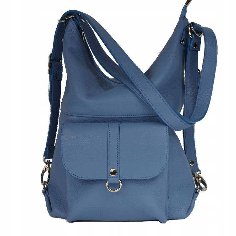 SKÓRZANA TOREBKA-PLECAK DAMSKA WOREK WŁOSKA SKÓRA Marka inna