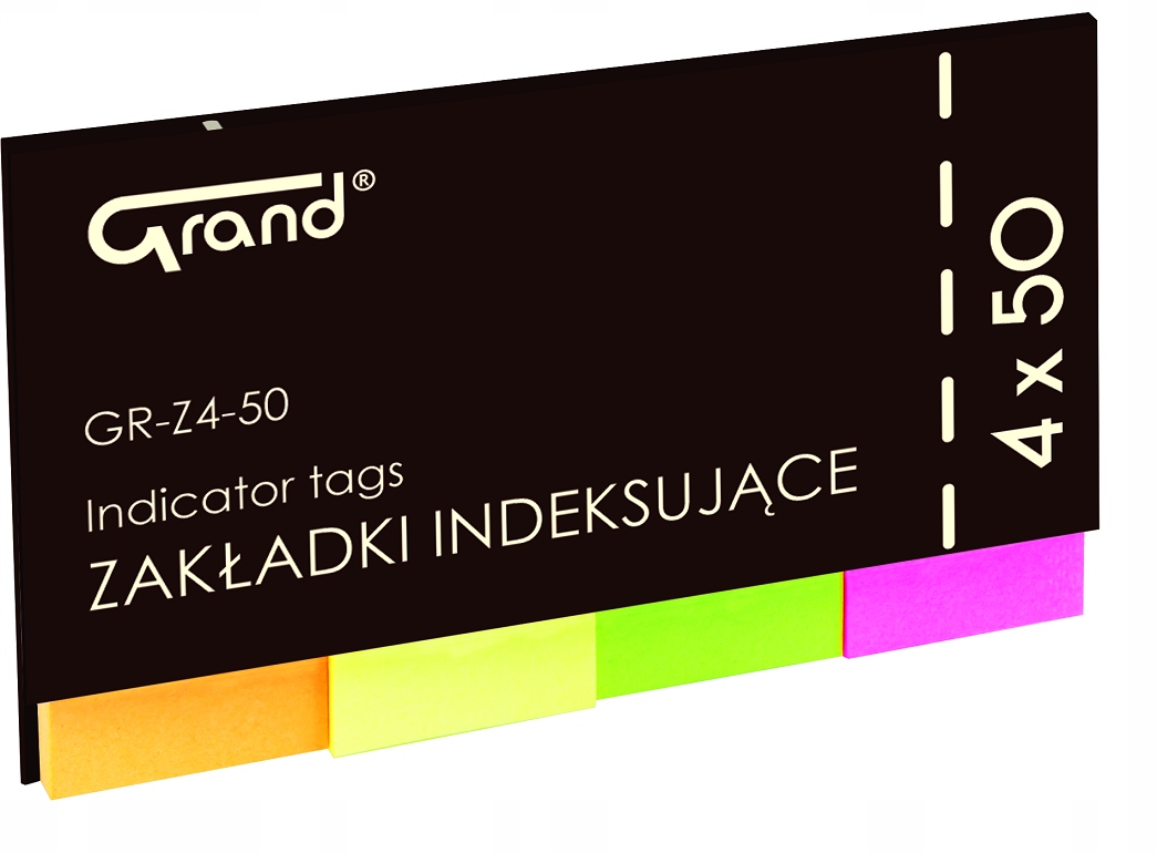 

Kolorowe Zakładki Indeksujące 20x50mm 200szt