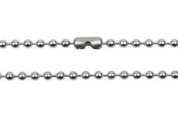 

Łańcuszek stal szlachetna kulkowy 2,4 mm 80 cm