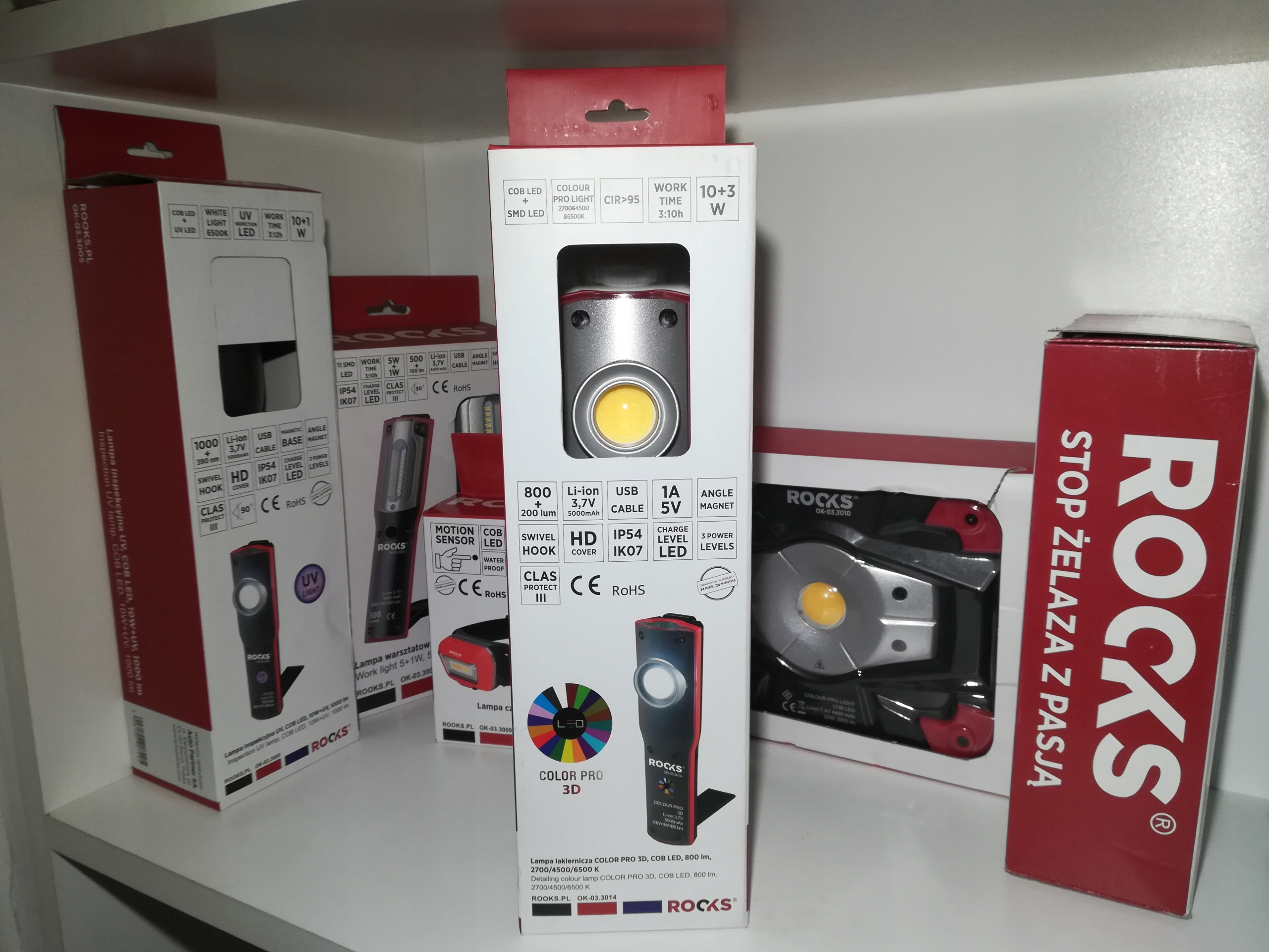 LATARKA DETAILING LAMPA COLOR PRO ROOKS 1000LM Producent code OK 03 3014