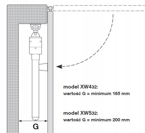NICE MOOVO XW532 NAPĘD DO BRAM SKRZYDŁOWYCH 5M Rodzaj napędu do bram skrzydłowych
