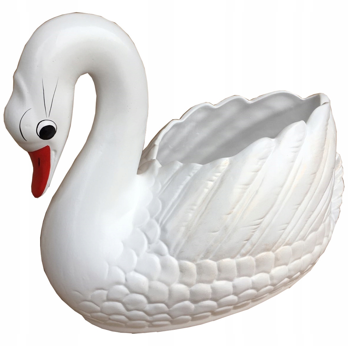 Labuť XXL Záhradná Figurka Obal Na Kvetináč