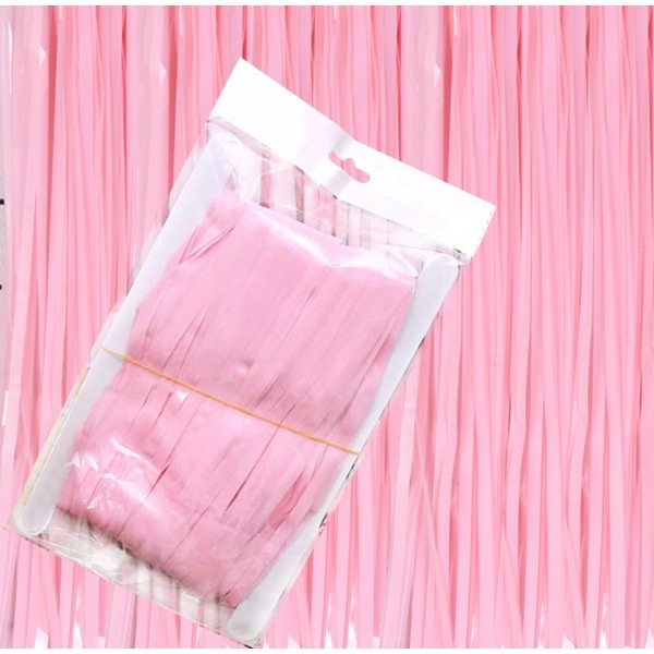 KURTYNA RÓŻOWA PASTELOWA 1x2M TŁO URODZINY PARTY