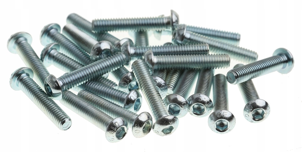 

Śruba Kulista Ocynk M6x30 mm Wkręt Imbus 25 sztuk