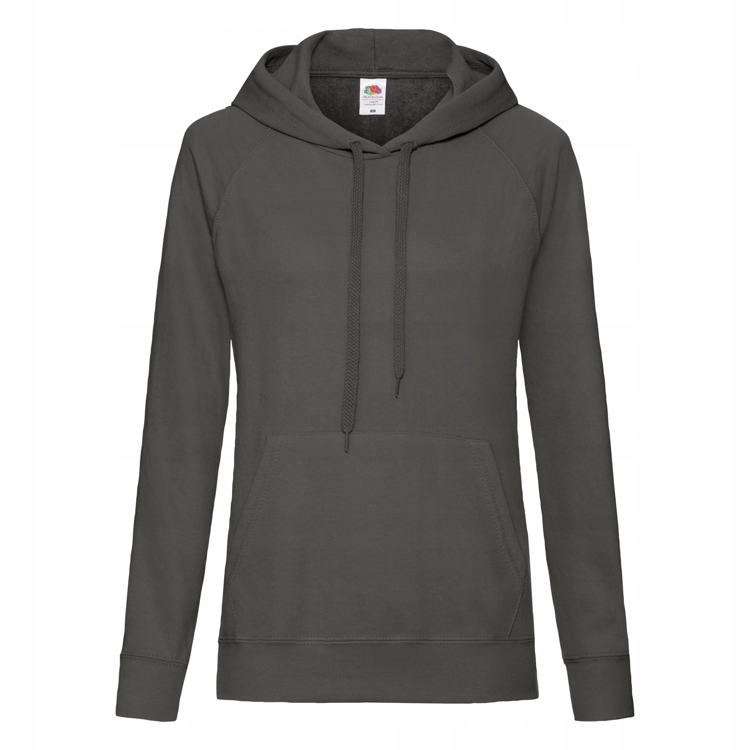 

Lekka Bluza Damska Z Kapturem Fruit Grafitowa Xs