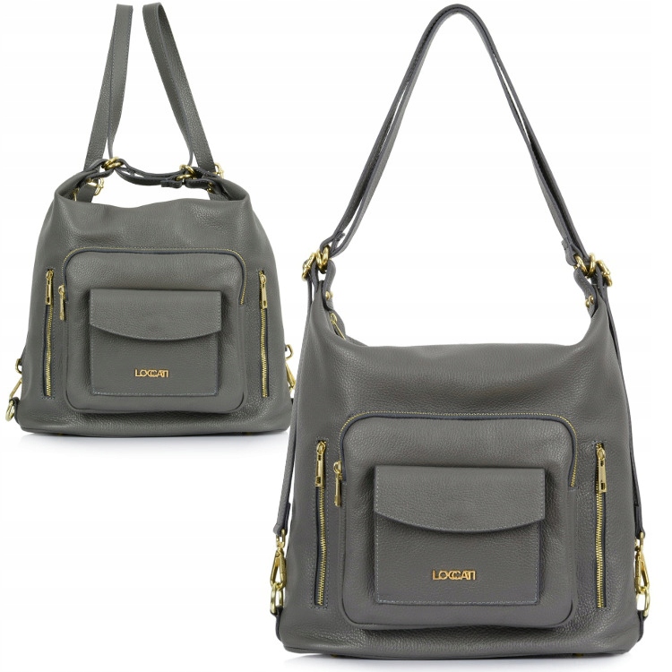 

Torebka skórzana 2w1 torba plecak Multipocket