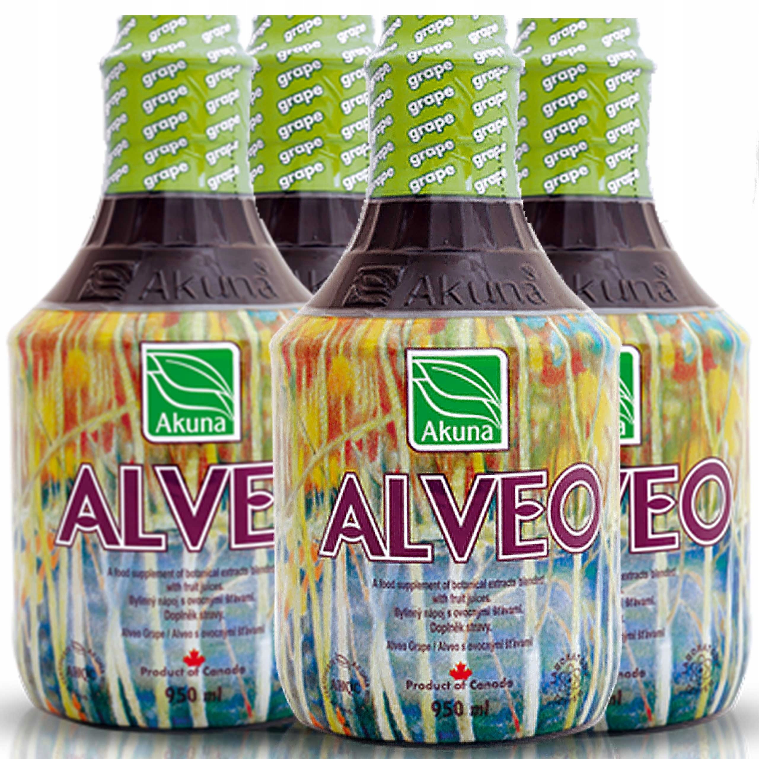 4 x Alveo Mint 950ml (miętowe) Od Akuna Polska