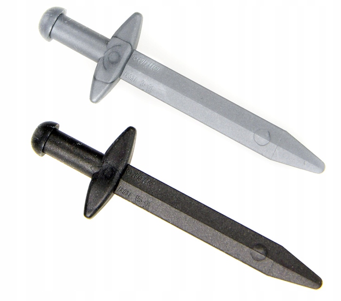 

Lego miecz miecze srebrny grafitowy