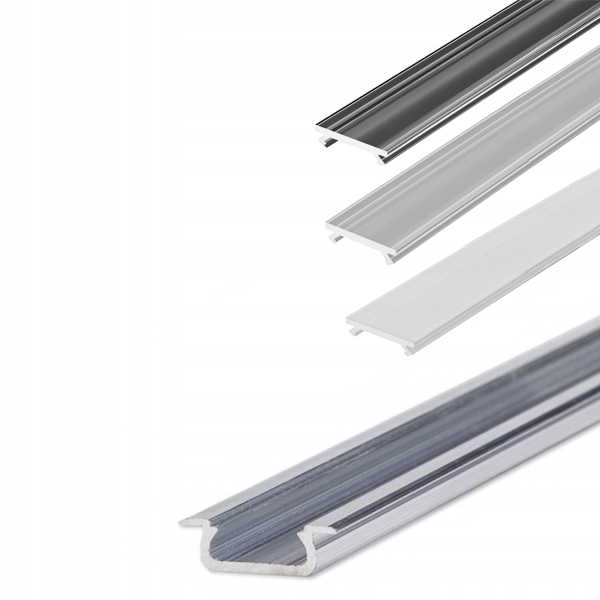 Profil aluminiowy do LED wpuszczany Z 2m + klosz Typ profil do LED