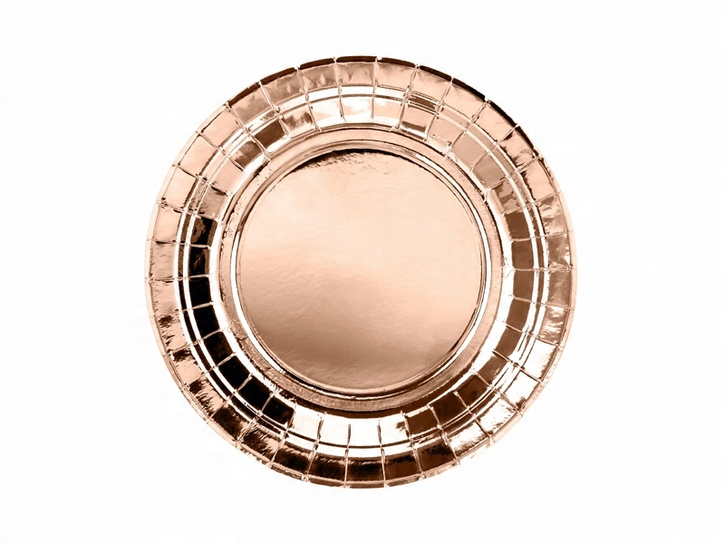 

Zestaw różowe złoto Rose Gold talerzyki 18 cm