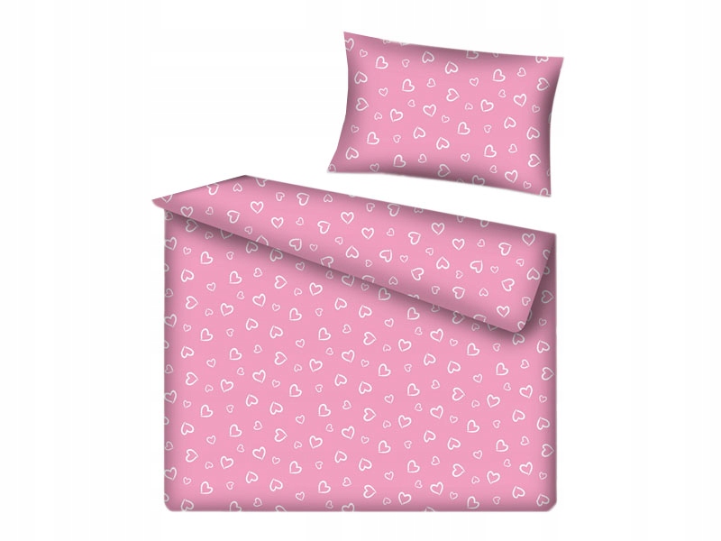 

Pościel W Różowym Kolorze W Białe Serduszka