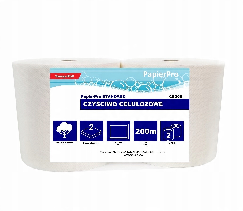 

Czyściwo Papierowe 2w Przemysłowe 2 x 200m celulo