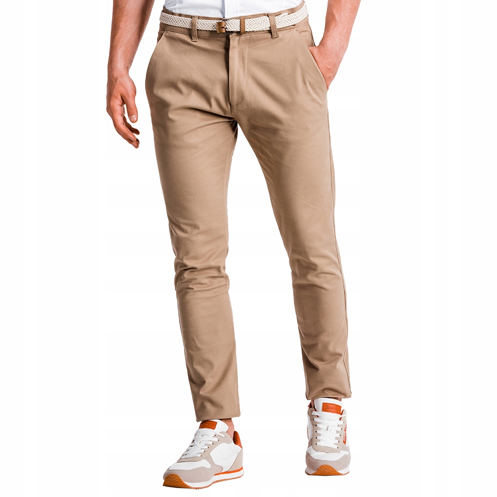

Ombre Premium Spodnie męskie P830 beżowe M