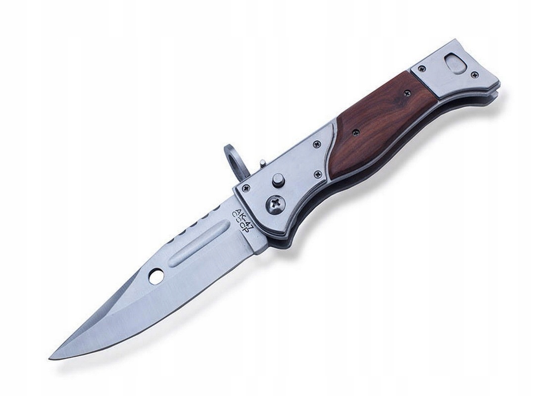 Bagnet Nóż Sprężynowy Ak47 27 CM N707 Wojskowy
