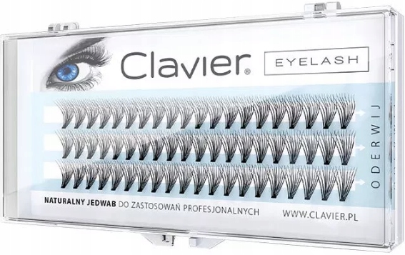 

Clavier Rzęsy Kępki Jedwabne Gęste C 8mm x 60