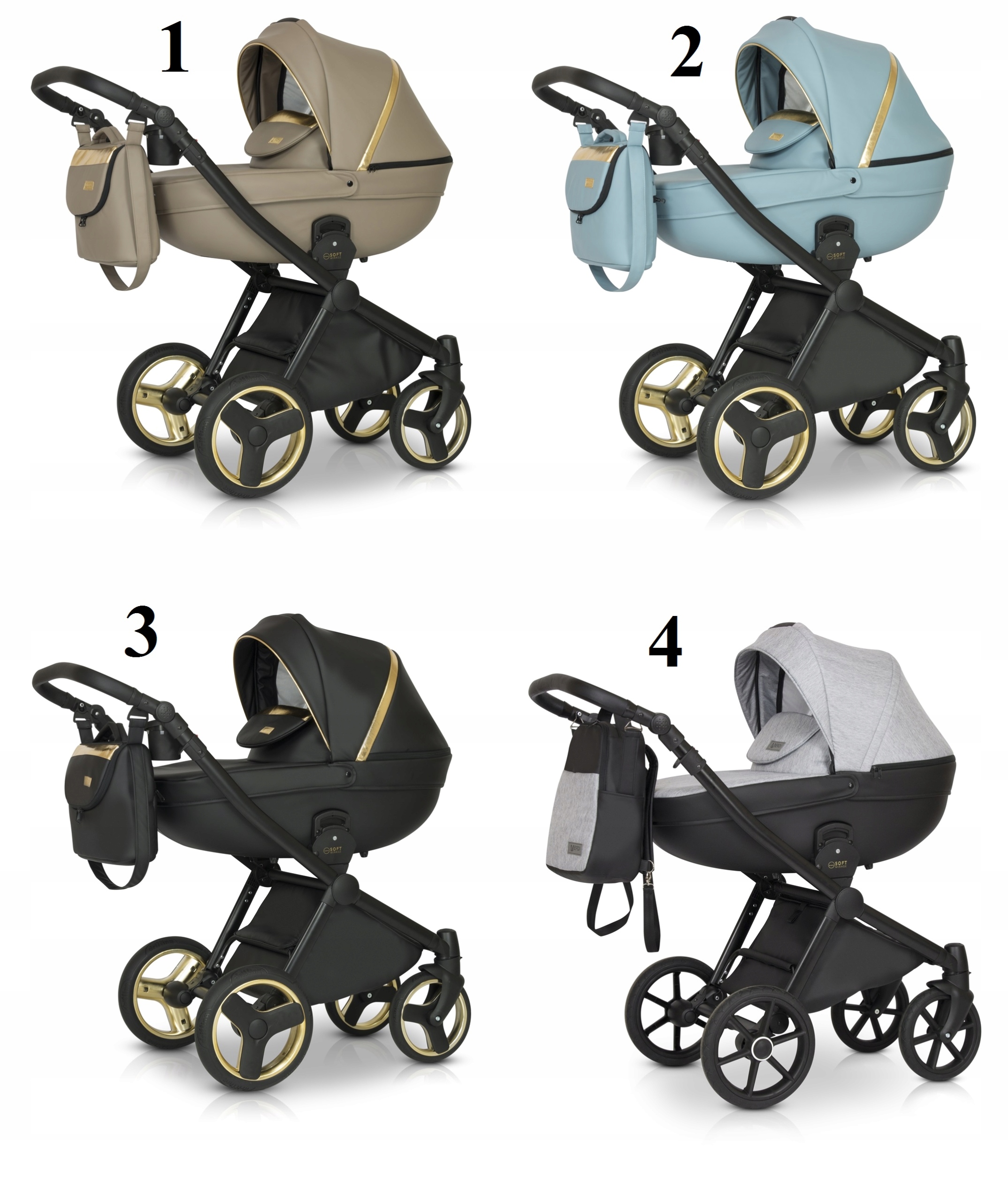 DĚTSKÝ KOČÁREK VERDI MIRAGE SOFT 3V1 + PŘÍSLUŠENSTVÍ Kód výrobce Verdi