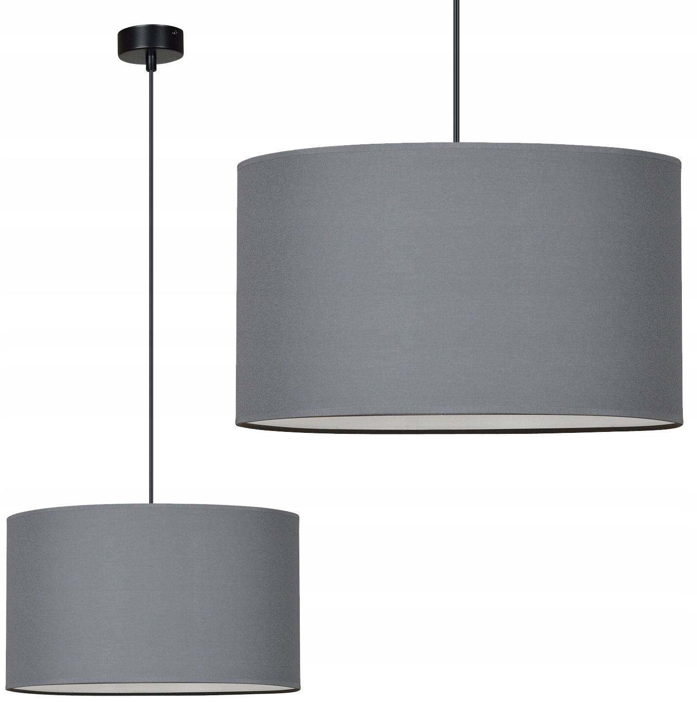 LAMPA WISZĄCA ABAŻUR MATERIAŁ ROTO LED od EMIBIG