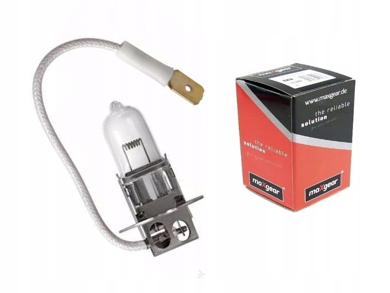 

Żarówka H3 12V 55W PK22S 1 pin biała z przewodem