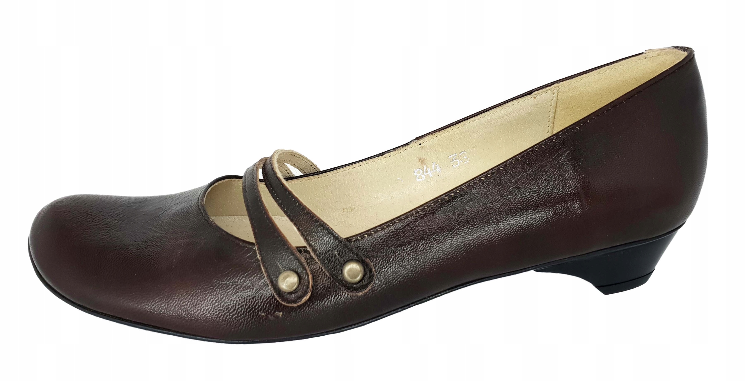 Zych & Staszewski Póbuty 844 Kůže Hnědá vel.38