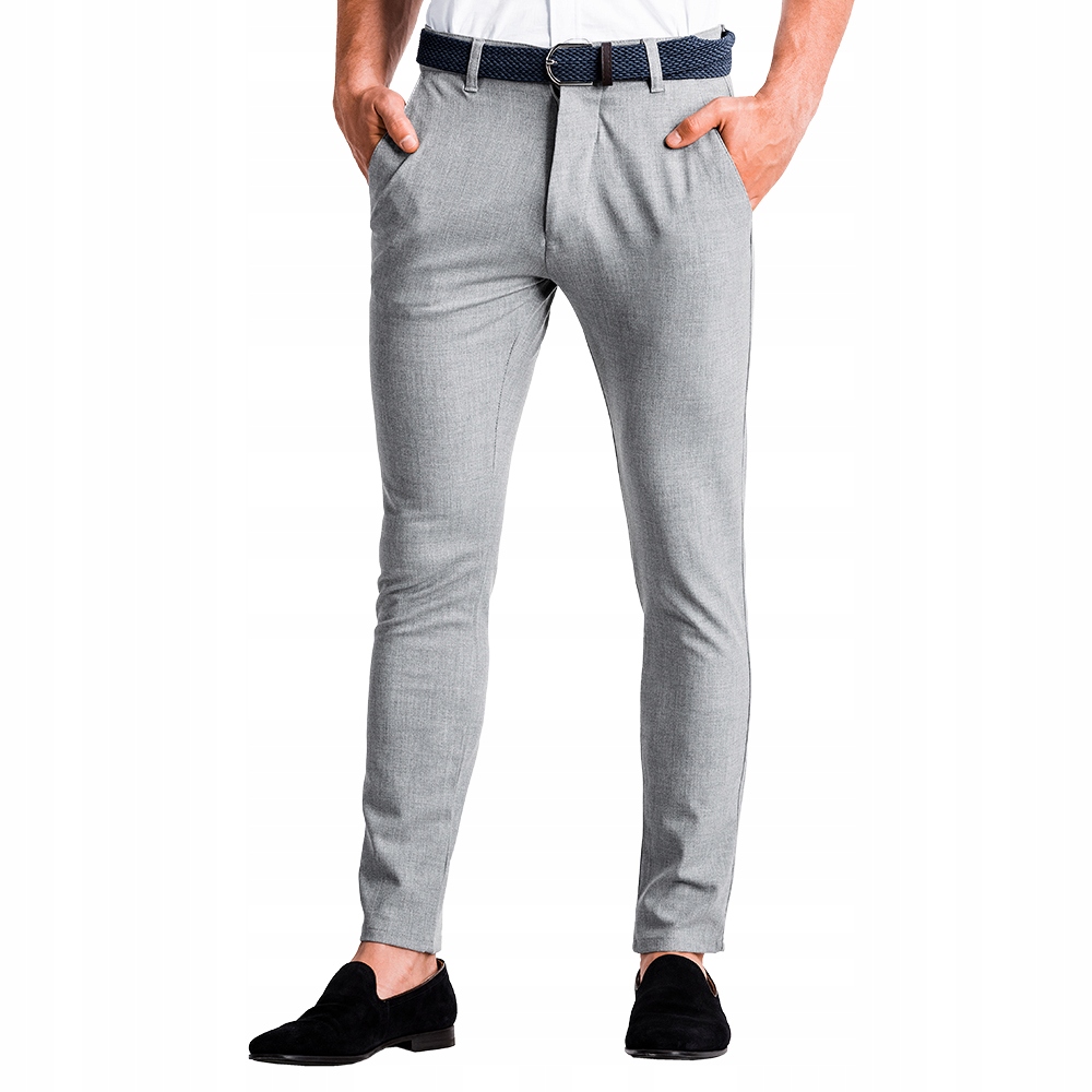 

Ombre Premium Spodnie męskie chino P832 j.szare XL