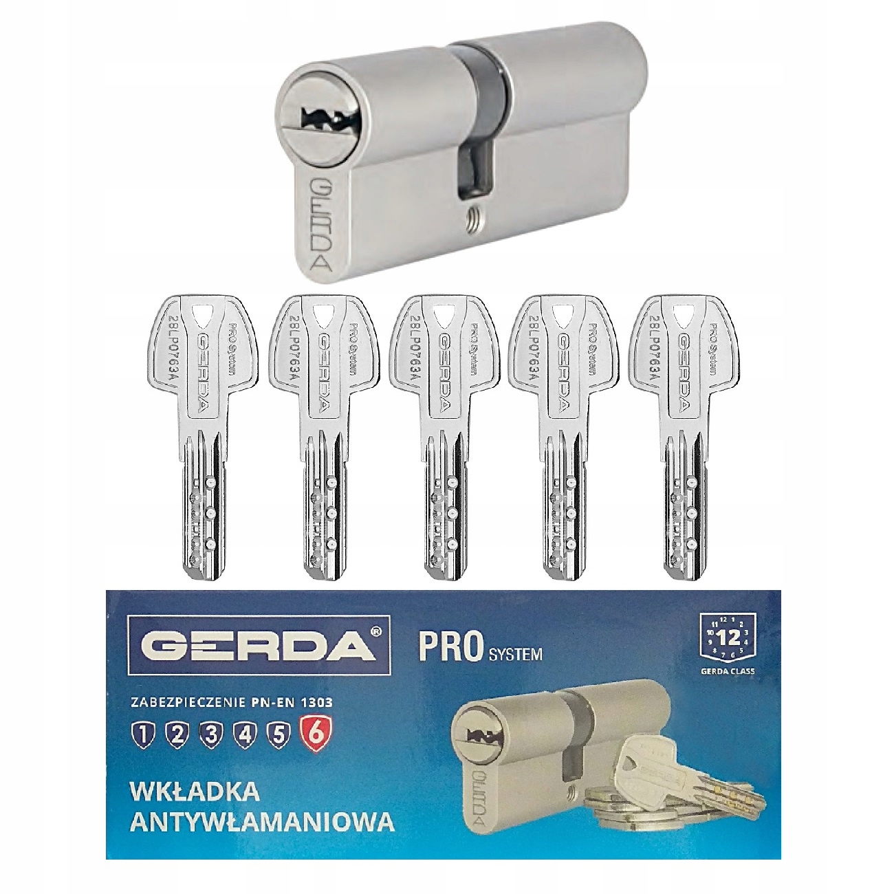 vložka Gerda Pro System 30/50 nikel
