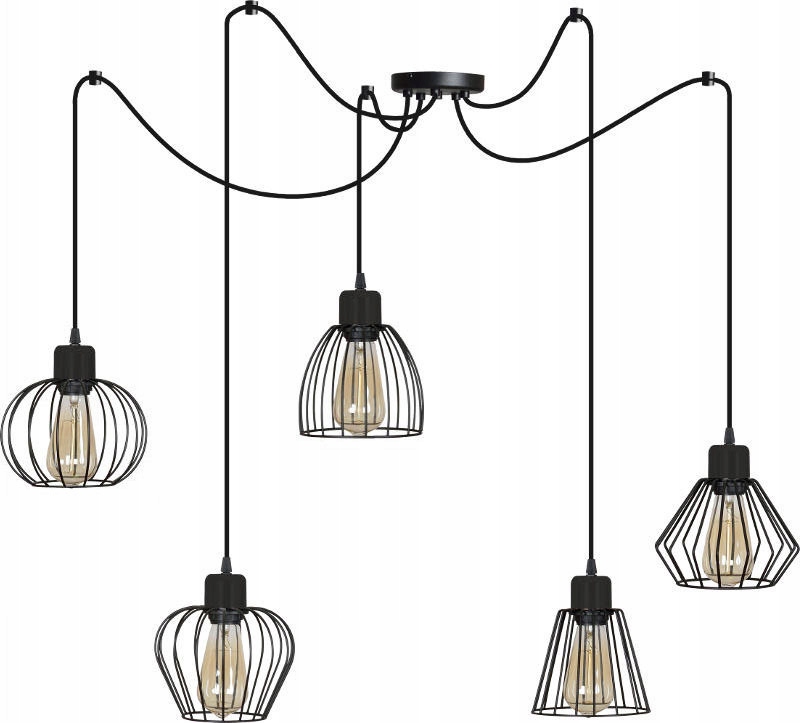 

Lampa Wisząca Sufitowa Pająk Żyrandol Loft Diament